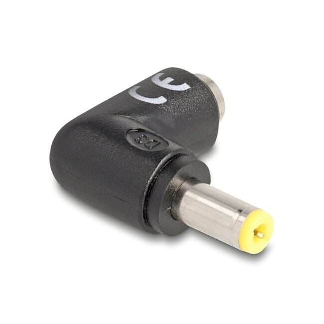 DC haakse adapter | 5,5 x 2,5mm | max. 20V/5A (100W) | zwart