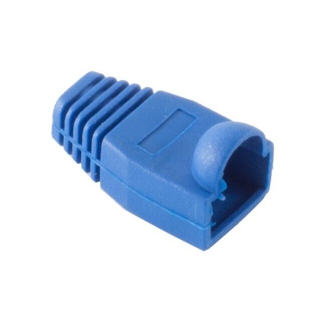 RJ45 netwerkplug huls | kabel tot 6,3mm | 1 stuk | blauw