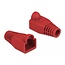 RJ45 netwerkplug huls | kabel tot 6mm | 20 stuks | rood