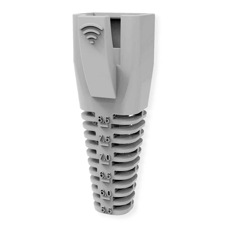 RJ45 Tule - 10 stuks - Variabele kabeldiameter tot 8,5mm - Grijs