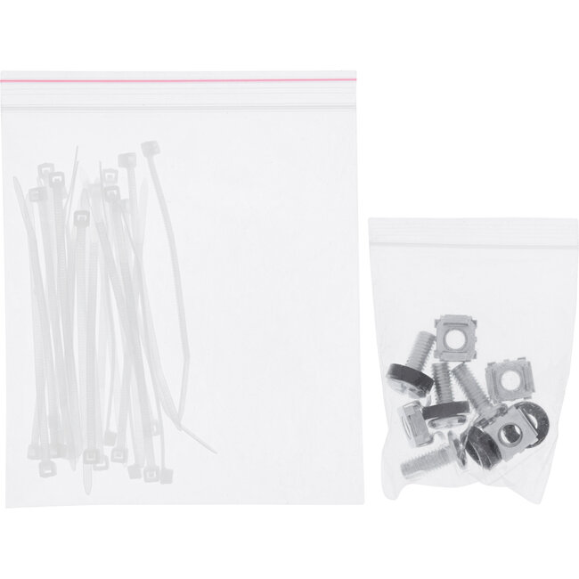 InLine® 16-way patch panel, Keystone empty panel with 3 brackets, 19", 1U grey