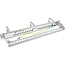 InLine® Patch panel Cat.6A 16-way, with 3 brackets, 16 keystones, 19", 1U, grey