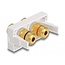 Delock Easy 45 Module 2 x binding post, red / black ring 22.5 x 45 mm
