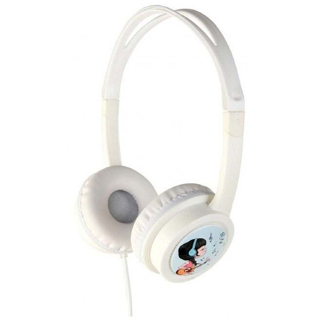 Gembird on-ear kinderhoofdtelefoon | wit | 1,2 meter