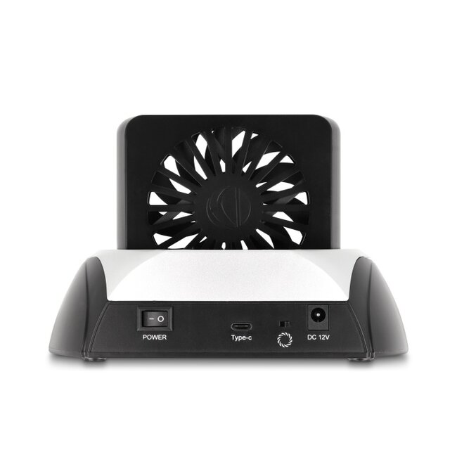 Delock USB 10 Gbps Docking Station for 2.5″ / 3.5″ SATA HDD / SSD or M.2 NVMe PCIe or SATA SSD with fan