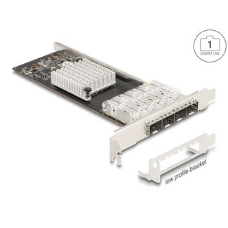 DeLOCK Delock PCI Express x4 Card to 4 x SFP slot Gigabit LAN i350