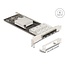 Delock PCI Express x4 Card to 4 x SFP slot Gigabit LAN i350