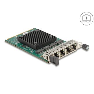 DeLOCK Delock OCP 3.0 Card to 4 x RJ45 Gigabit LAN