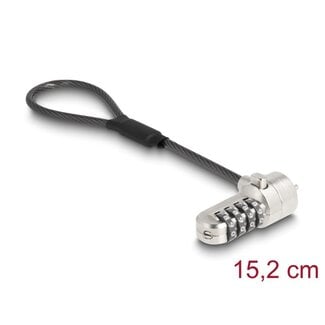 Navilock Navilock Laptop Security Cable with Digit Combination Lock 15.2 cm for Kensington Slot 3 x 7 mm