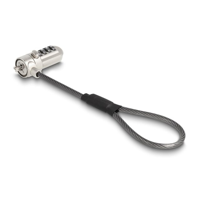 Navilock Laptop Security Cable with Digit Combination Lock 15.2 cm for Kensington Slot 3 x 7 mm