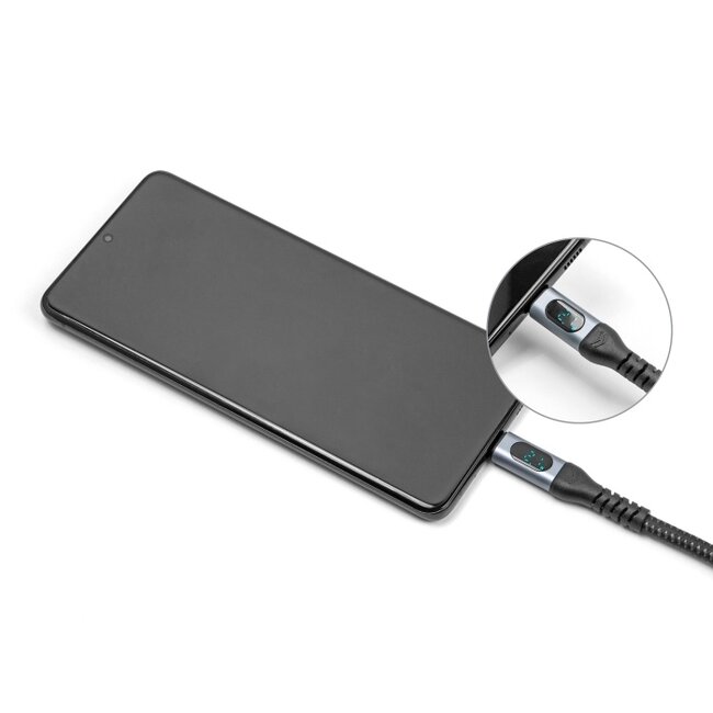 Delock USB 40 Gbps Data and Fast Charging Coaxial Cable 1 m 8K 60 Hz USB PD 3.1 Extended Power Range 240 W