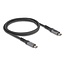 Delock USB 40 Gbps Data and Fast Charging Coaxial Cable 1 m 8K 60 Hz USB PD 3.1 Extended Power Range 240 W