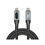 Delock USB 40 Gbps Data and Fast Charging Coaxial Cable 1 m 8K 60 Hz USB PD 3.1 Extended Power Range 240 W