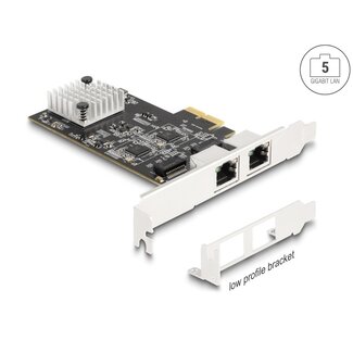 DeLOCK Delock PCI Express x2 Card to 2 x RJ45 5 Gigabit LAN RTL8126