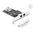 Delock PCI Express x2 Card to 2 x RJ45 5 Gigabit LAN RTL8126