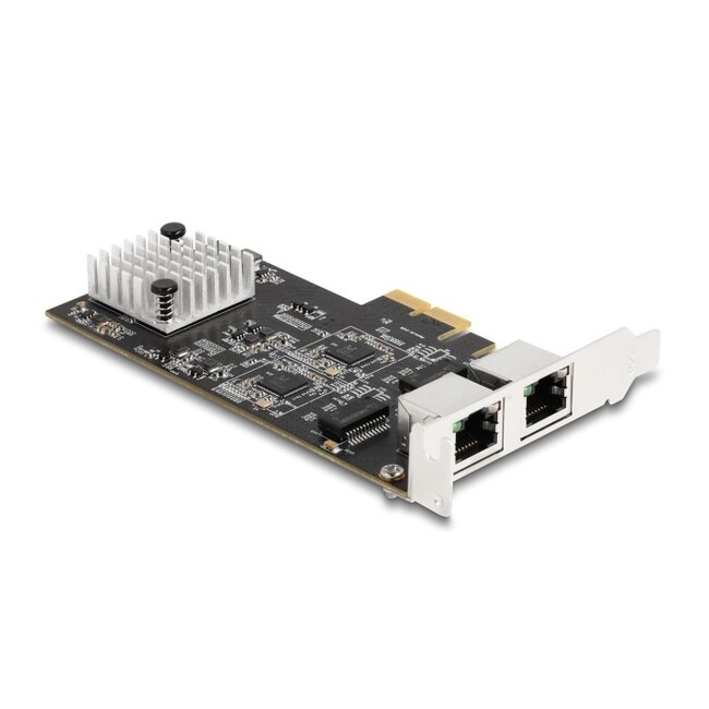 Delock PCI Express x2 Card to 2 x RJ45 5 Gigabit LAN RTL8126