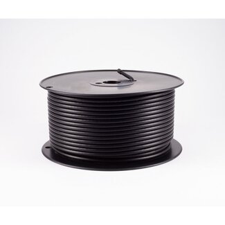 S-Impuls SAT-Kabel 1,1/5,0, doppelt geschirmt, ALU, Plastik Spule - CE - MM CU > 90 dB, schwarz, 100,0m