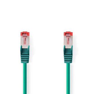 Nedis CAT6 Netwerkkabel | RJ45 Male | RJ45 Male | S/FTP | 10.0 m | Rond | LSZH | Groen | Label