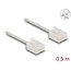 Delock RJ45 Network Cable Cat.6 UTP Ultra Slim 0.5 m grey with short plugs