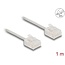Delock RJ45 Network Cable Cat.6 UTP Ultra Slim 1 m grey with short plugs