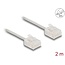 Delock RJ45 Network Cable Cat.6 UTP Ultra Slim 2 m grey with short plugs