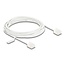 Delock RJ45 Network Cable Cat.6 UTP Ultra Slim 5 m white with short plugs