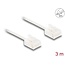 Delock RJ45 Network Cable Cat.6 UTP Ultra Slim 3 m white with short plugs