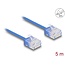 Delock RJ45 Network Cable Cat.6 UTP Ultra Slim 5 m blue with short plugs
