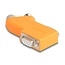 Delock D-Sub 9 male and female to M12 male and female 5 pin A-coded CAN bus splitter 35° orange