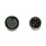 Delock D-Sub 9 male and female to M12 male and female 5 pin A-coded CAN bus splitter 35° orange