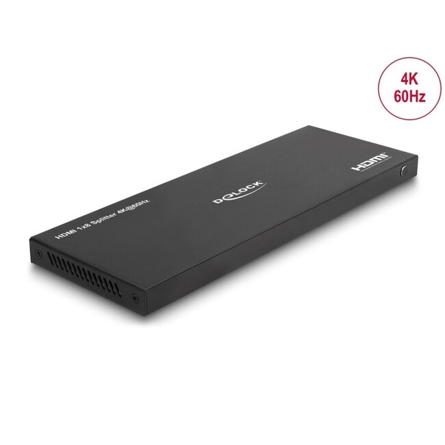 Delock HDMI Splitter 1 x HDMI in to 8 x HDMI out 4K 60 Hz with downscaler