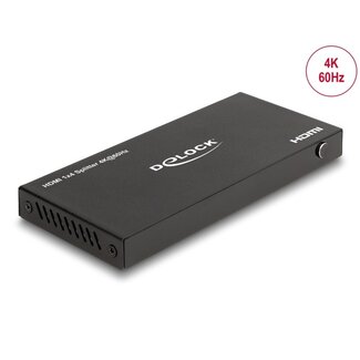 DeLOCK Delock HDMI Splitter 1 x HDMI in to 4 x HDMI out 4K 60 Hz with downscaler