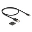 Delock HDMI Splitter 1 x HDMI in to 4 x HDMI out 4K 60 Hz with downscaler