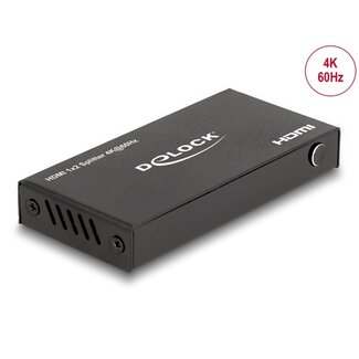 DeLOCK Delock HDMI Splitter 1 x HDMI in to 2 x HDMI out 4K 60 Hz with downscaler