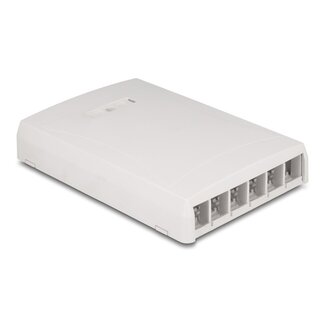 DeLOCK Delock Keystone Surface Mounted Box surface mounted 6 Port white