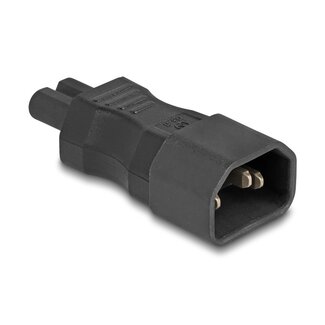 DeLOCK Delock Power Adapter IEC 60320 - C14 to C7, male / female, 2.5 A, straight