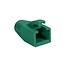 RJ45 netwerkplug huls | kabel tot 8mm | 50 stuks | groen