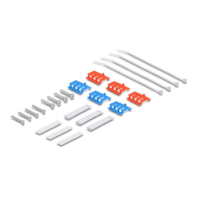 Delock Keystone Surface Mounted Box 6 Port for fiber optic and network white