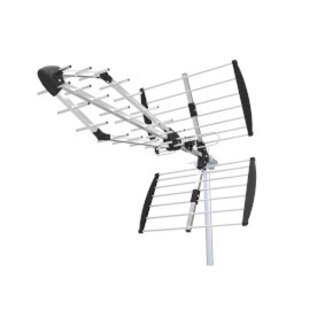 Nedis Buitenantenne | UHF | Ontvangstbereik: ≥50 km | LTE700 | Versterking: 13.5 dB | 75 Ohm | Antenne lengte: 1085 mm | ABS / Aluminium