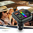 FM-Audiotransmitter voor Auto | Gefixeerd | Handsfree bellen | 1 " | Amber-Scherm | Bluetooth® | PD 18 W / PD 24 W | Snelladen | Bass boost | Google Assistant / Siri | Zwart