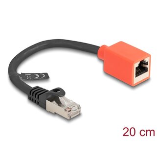DeLOCK Delock RJ45 Device Protection Adapter Cat.6A S/FTP 20 cm (Break Away Adapter)