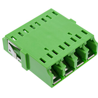 InLine® InLine® fibre optic coupler, quad LC/LC, singlemode, green, ceramic sleeve