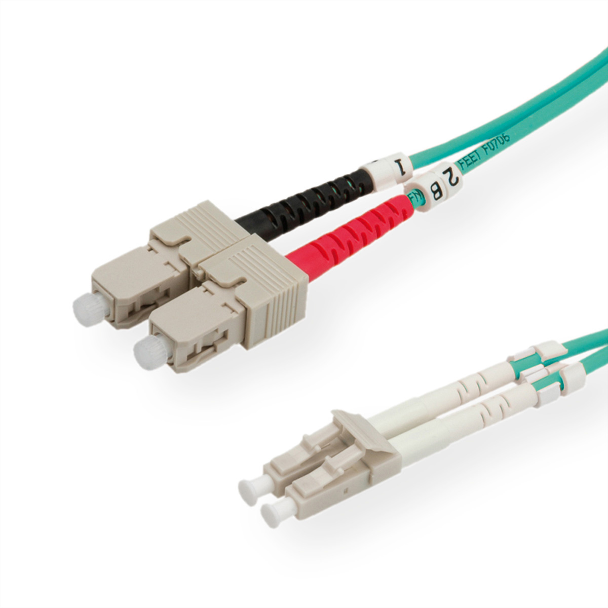 Value 21.99.8713 Glasvezel kabel 3 m LC SC turquoise,Turquoise