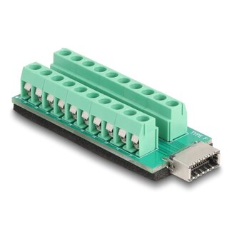 DeLOCK Delock USB type-E Key A female to Terminal Block Adapter 20 pin