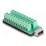 Delock USB type-E Key A female to Terminal Block Adapter 20 pin
