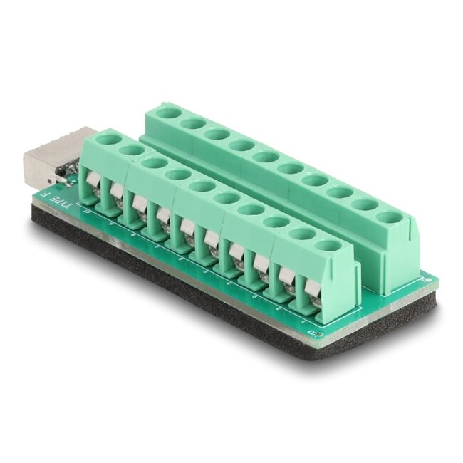 Delock USB type-E Key A female to Terminal Block Adapter 20 pin