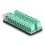 Delock USB type-E Key A female to Terminal Block Adapter 20 pin