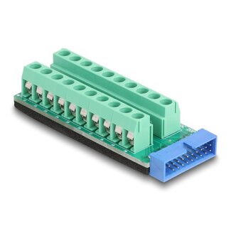 DeLOCK Delock USB Pin header male to Terminal Block Adapter 20 pin