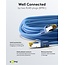 Goobay RJ45 Patch Cord CAT 6A S/FTP (PiMF), 500 MHz, with CAT 7 Raw Cable, 2 m, blue, Set of 10