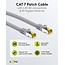 Goobay RJ45 Patch Cord CAT 6A S/FTP (PiMF), 500 MHz, with CAT 7 Raw Cable, 2 m, grey, Set of 5